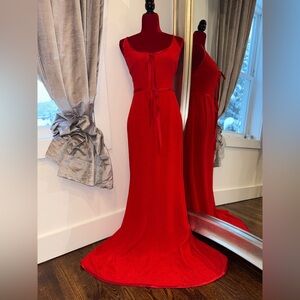 Valentino Vibrant Red Maxi Dress